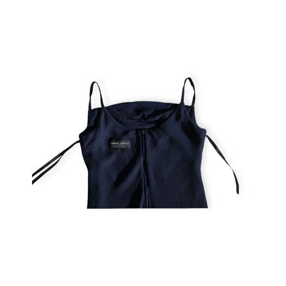 💙 Y2K Donna Ricco Beaded Mini Dress – Midnight Blue 💙 - Picture 4 of 5